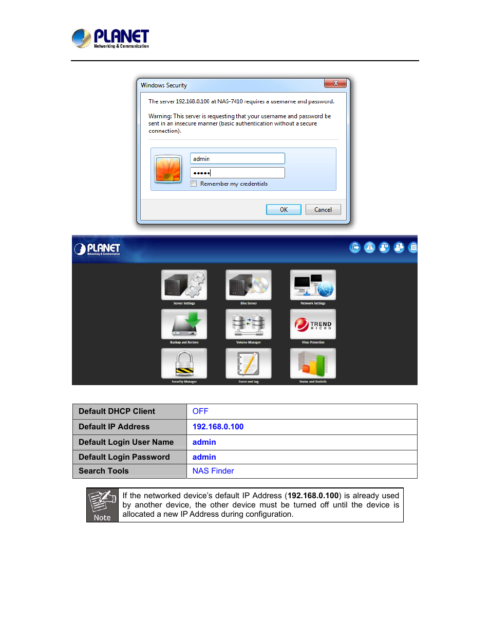 PLANET NAS-7410 User Manual | Page 17 / 125