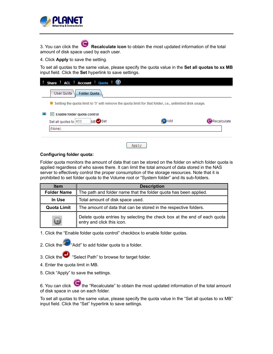 PLANET NAS-7410 User Manual | Page 65 / 125