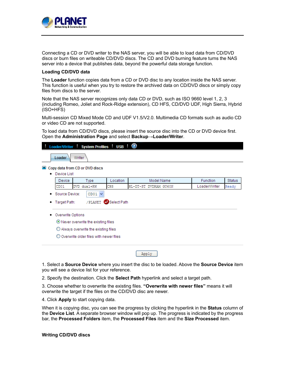 PLANET NAS-7410 User Manual | Page 88 / 125