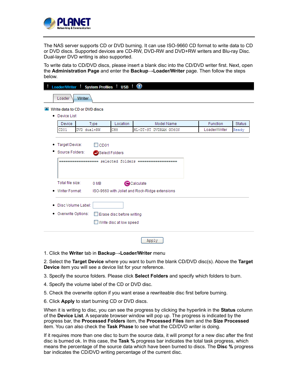 PLANET NAS-7410 User Manual | Page 89 / 125