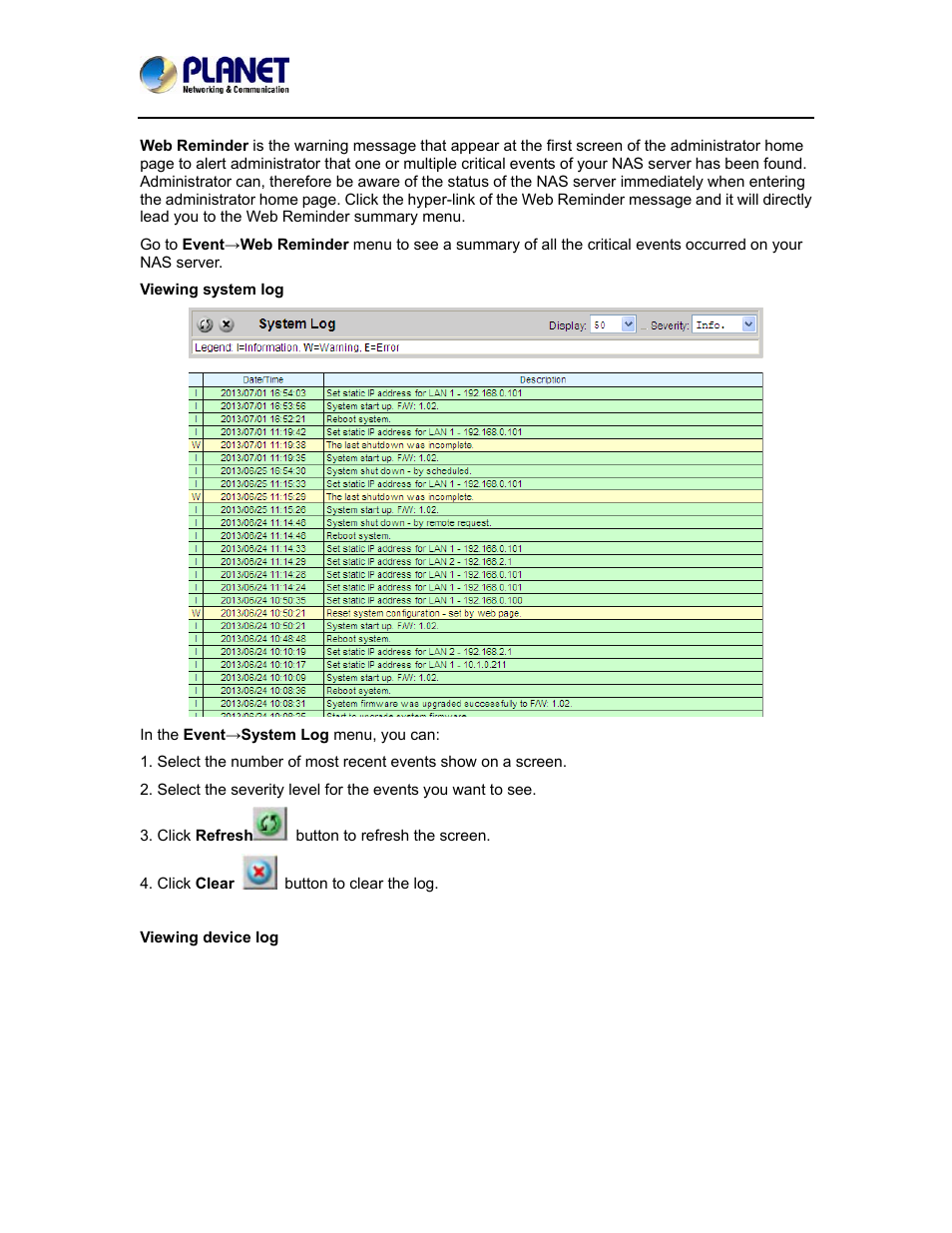 PLANET NAS-7410 User Manual | Page 99 / 125