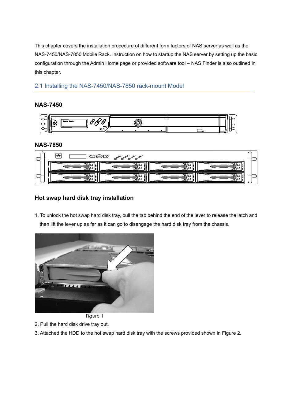 Chapter 2 installing and starting nas system | PLANET NAS-7450 User Manual | Page 12 / 111
