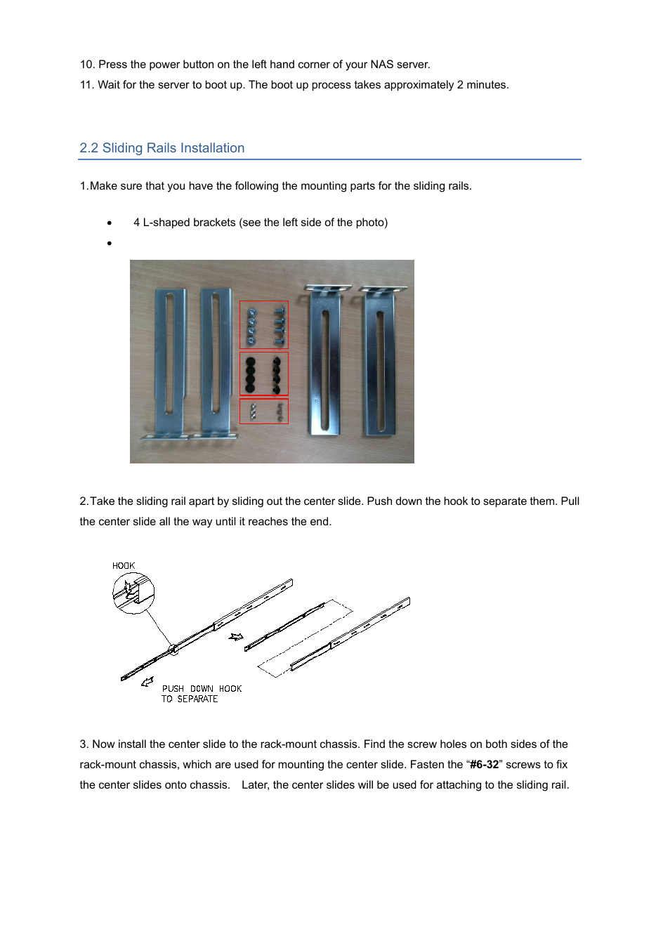 2 sliding rails installation | PLANET NAS-7450 User Manual | Page 14 / 111