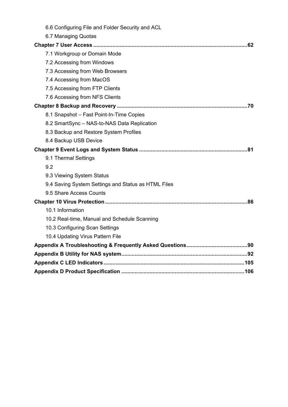 PLANET NAS-7450 User Manual | Page 5 / 111