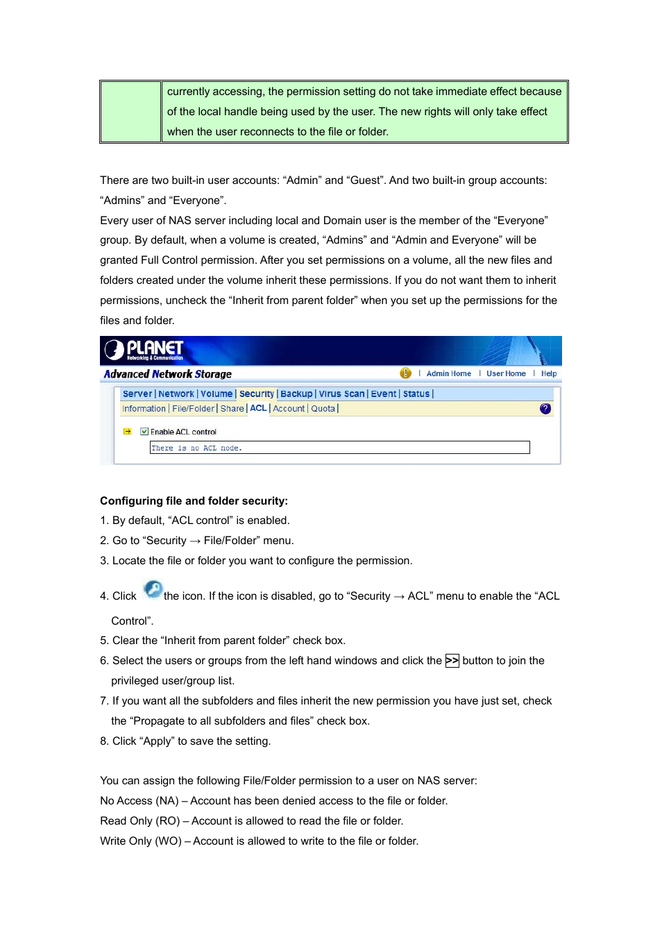 PLANET NAS-7450 User Manual | Page 58 / 111