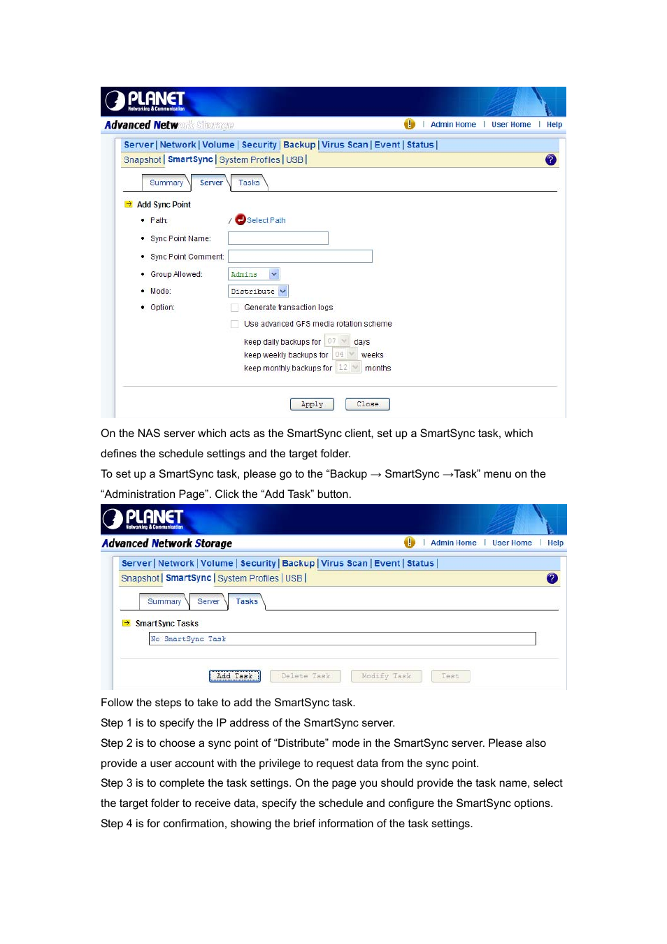 PLANET NAS-7450 User Manual | Page 78 / 111