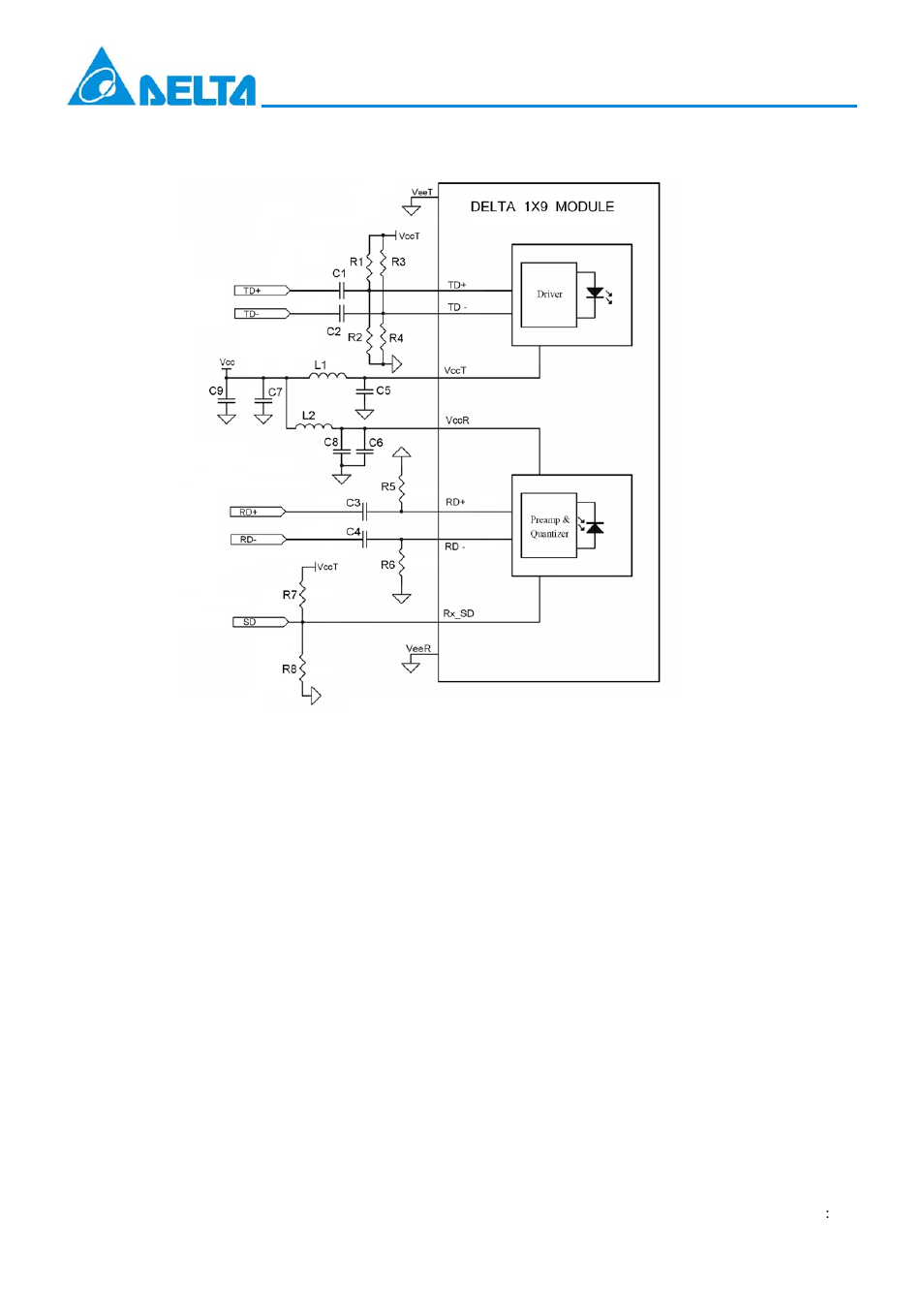 Delta Electronics Optical Transceiver Modules OPT-622A1F1R User Manual | Page 4 / 7