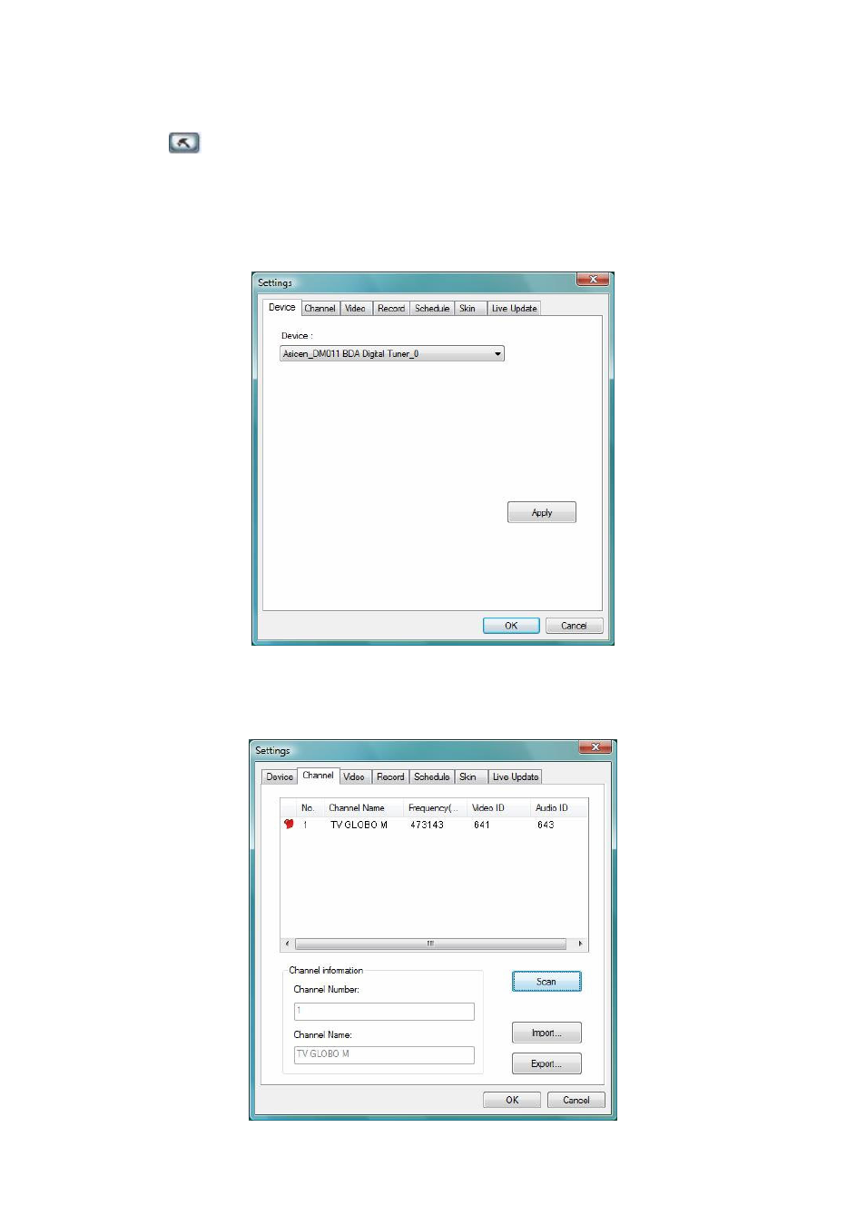 2 settings, 1 device, 2 channel | PLANET DTR-100DB User Manual | Page 27 / 37