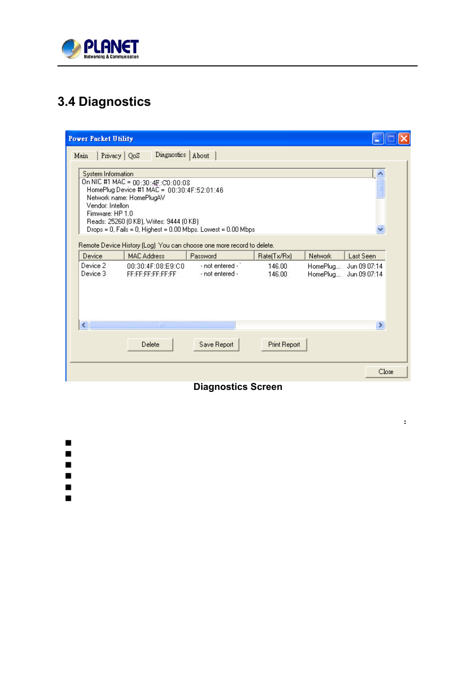 4 diagnostics, Iagnostics | PLANET PL-751 User Manual | Page 24 / 28