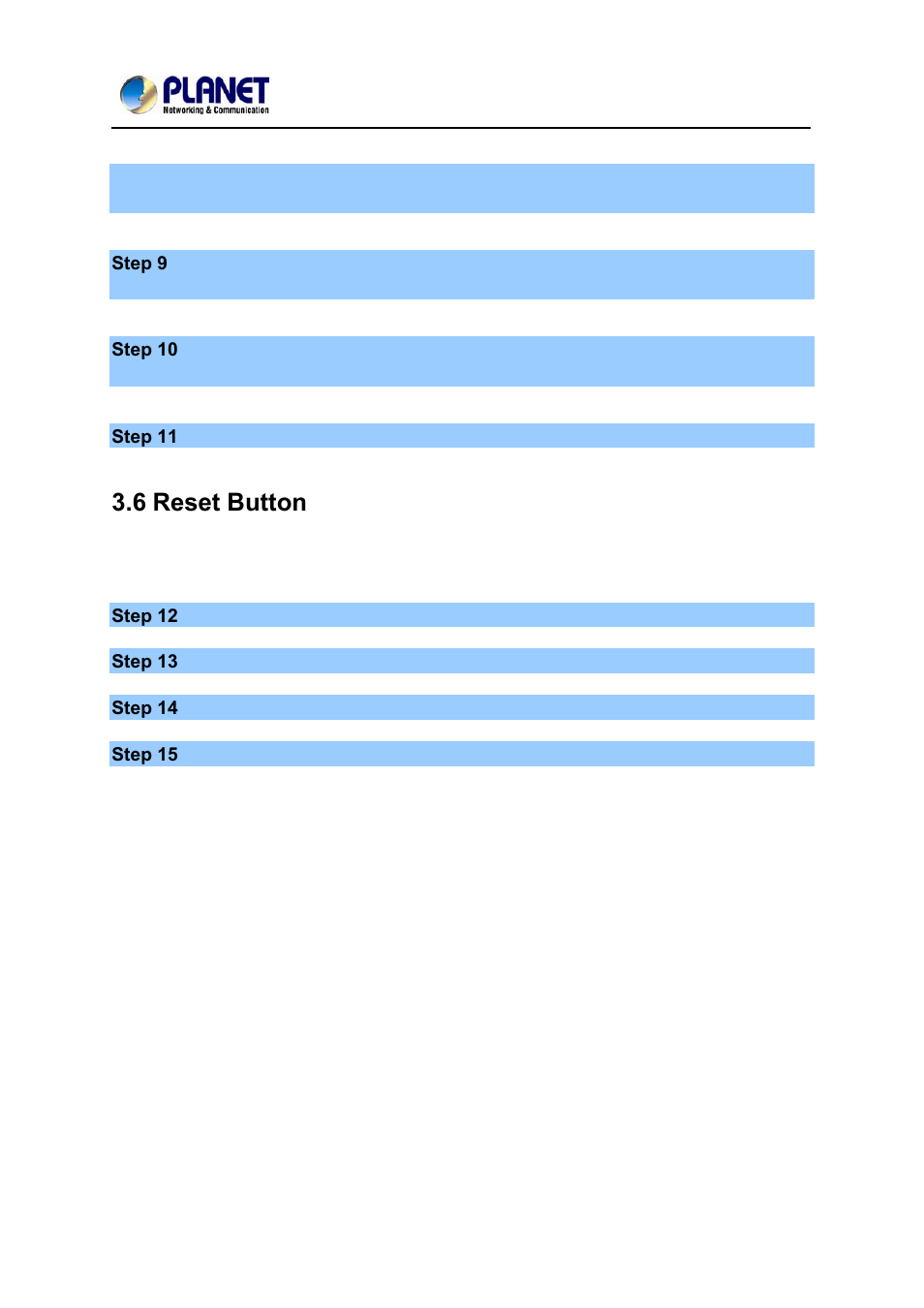 6 reset button, Eset, Utton | PLANET PL-751 User Manual | Page 27 / 28