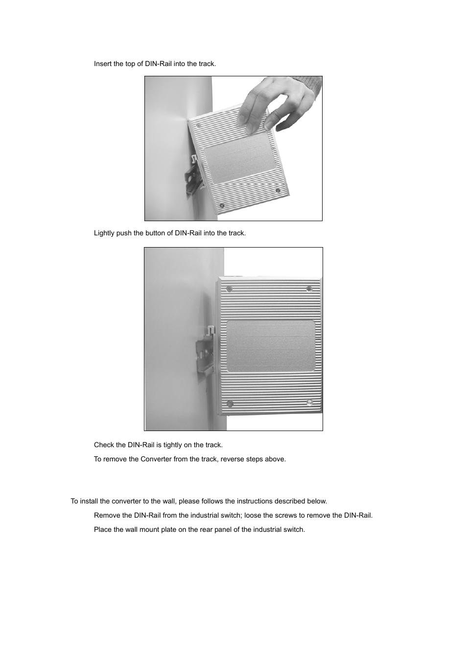 2 wall mount plate mounting | PLANET IFT-802 User Manual | Page 12 / 18