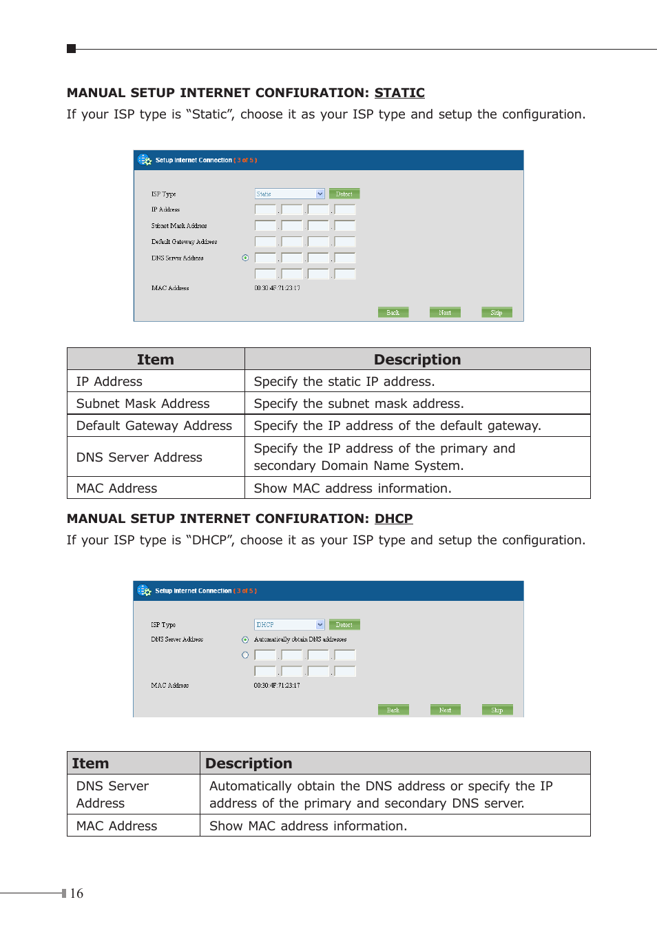 PLANET UMG-1000 User Manual | Page 16 / 20