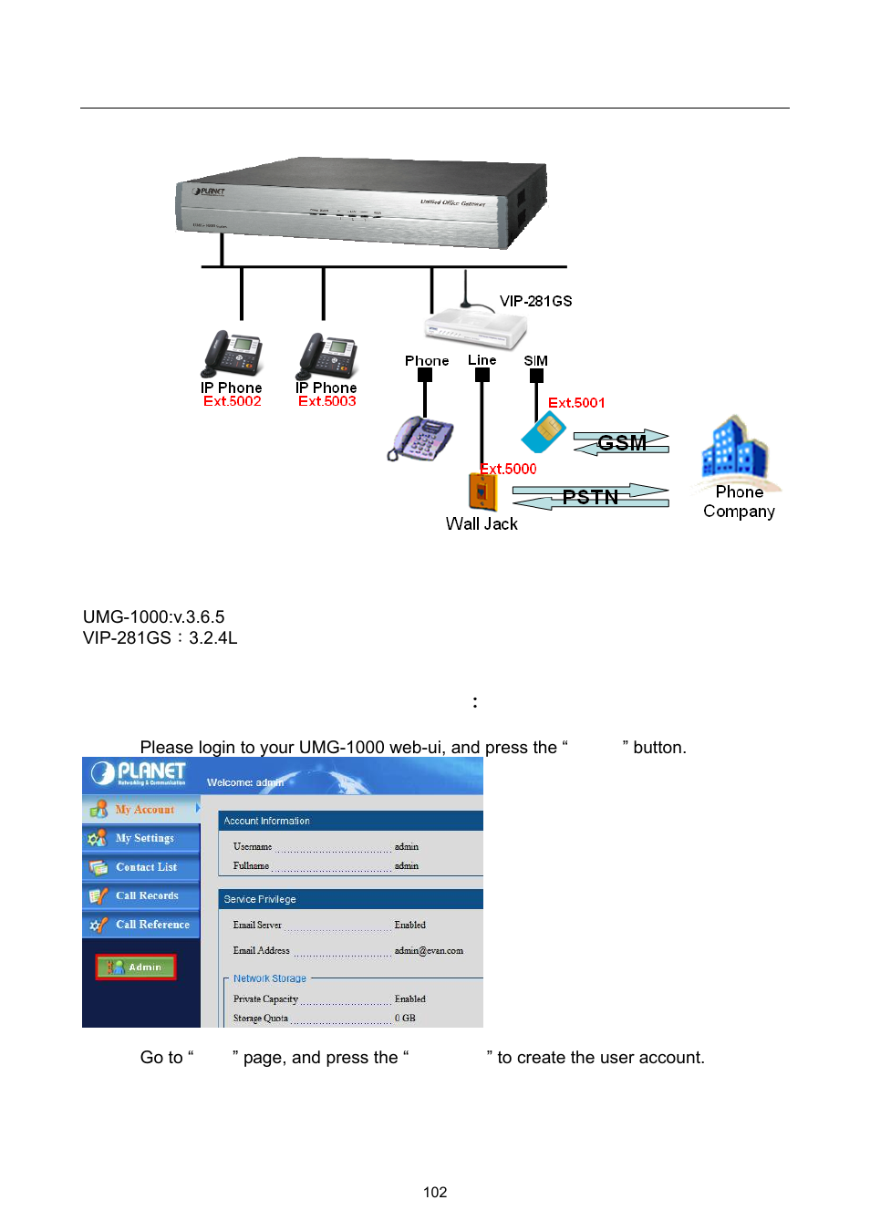 PLANET UMG-1000 User Manual | Page 102 / 131