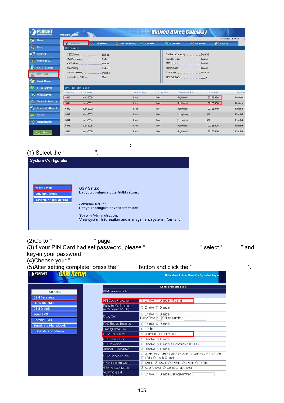 PLANET UMG-1000 User Manual | Page 105 / 131