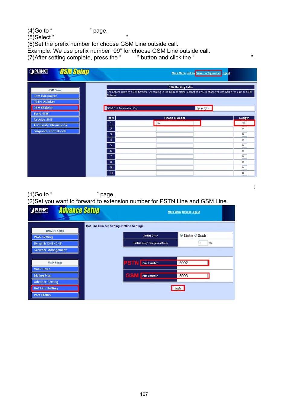 PLANET UMG-1000 User Manual | Page 107 / 131