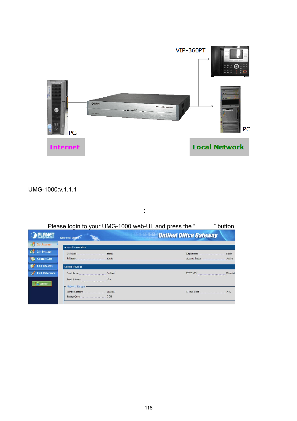 PLANET UMG-1000 User Manual | Page 118 / 131