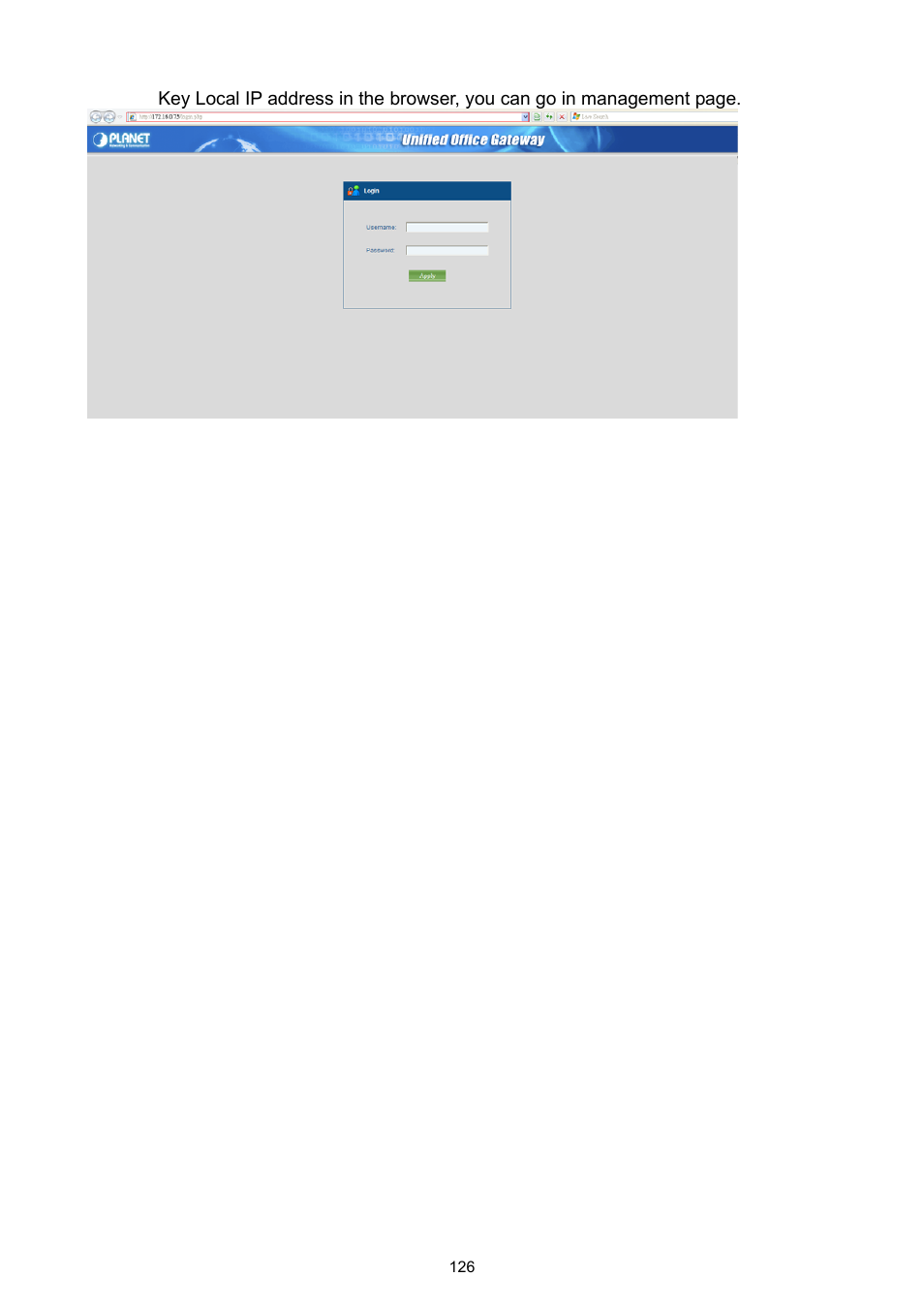 PLANET UMG-1000 User Manual | Page 126 / 131