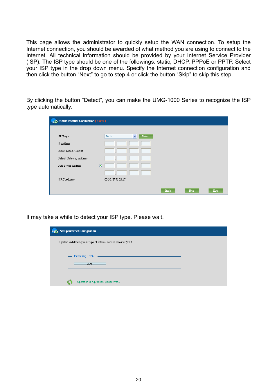 PLANET UMG-1000 User Manual | Page 20 / 131