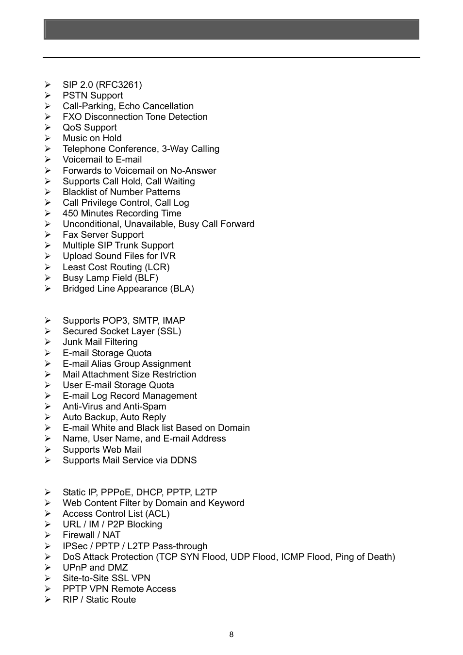 Introduction, 1 product features | PLANET UMG-1000 User Manual | Page 7 / 131