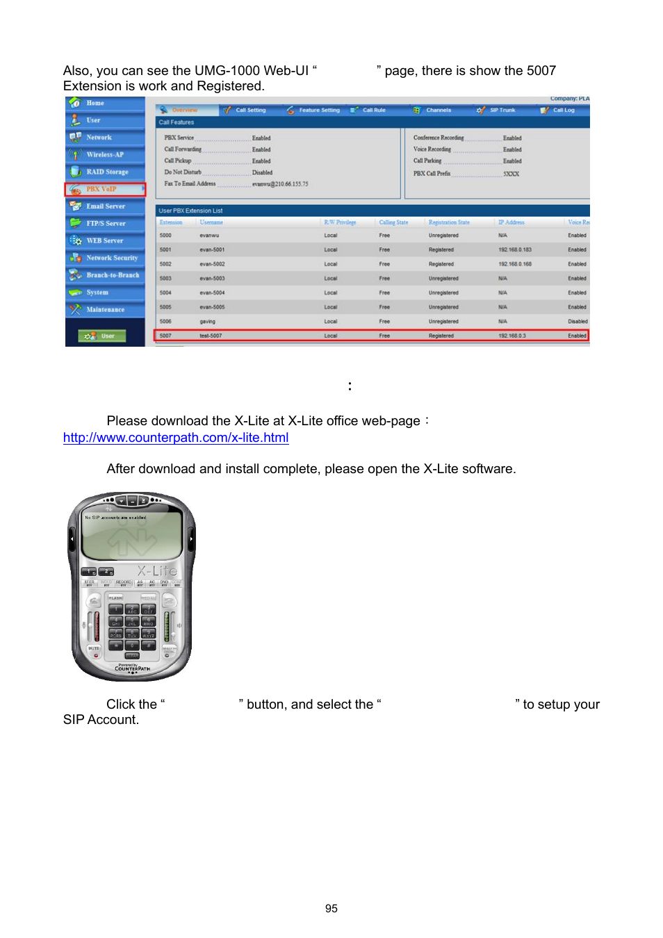 PLANET UMG-1000 User Manual | Page 95 / 131