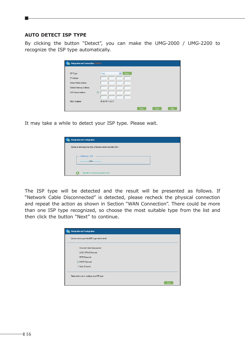 PLANET UMG-2000 User Manual | Page 16 / 20