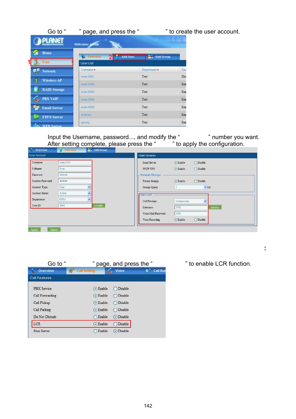 PLANET UMG-2000 User Manual | Page 142 / 145