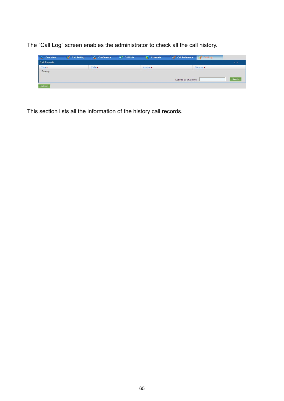 8 ip pbx call log | PLANET UMG-2000 User Manual | Page 65 / 145