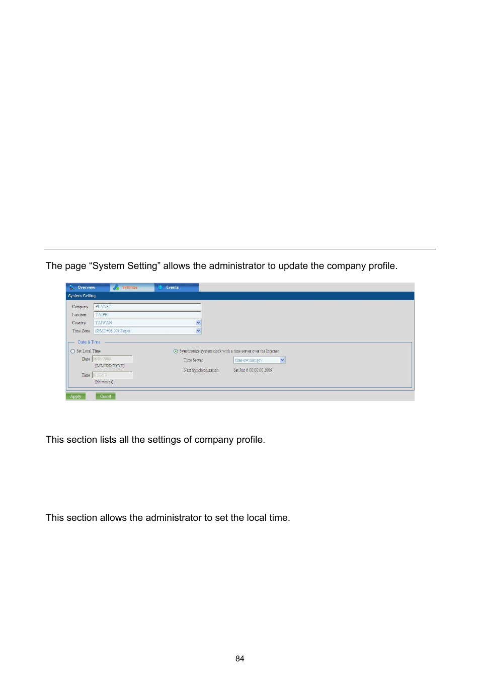 2 system setting | PLANET UMG-2000 User Manual | Page 84 / 145