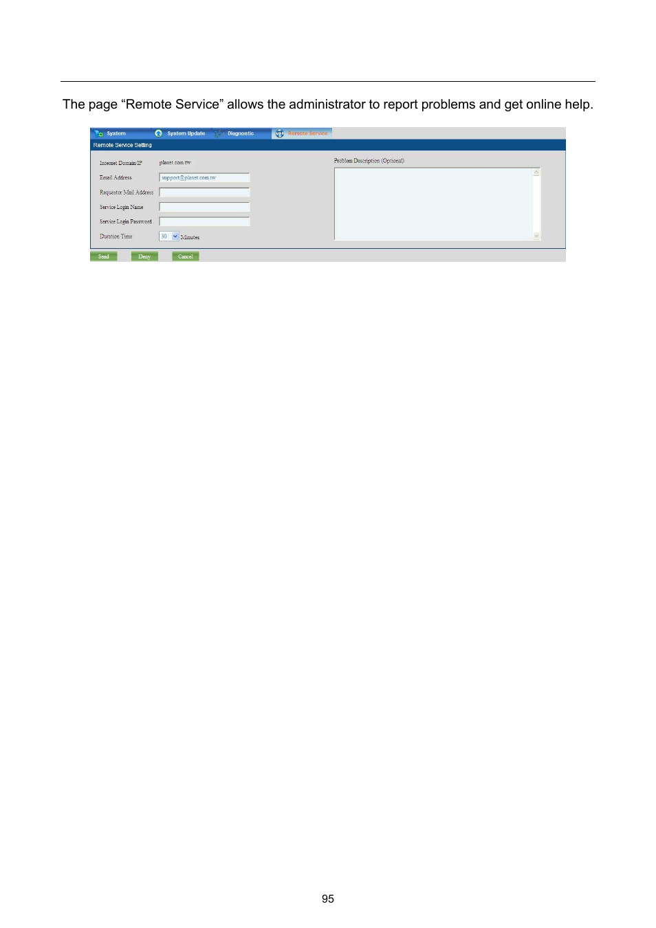 4 remote service | PLANET UMG-2000 User Manual | Page 95 / 145