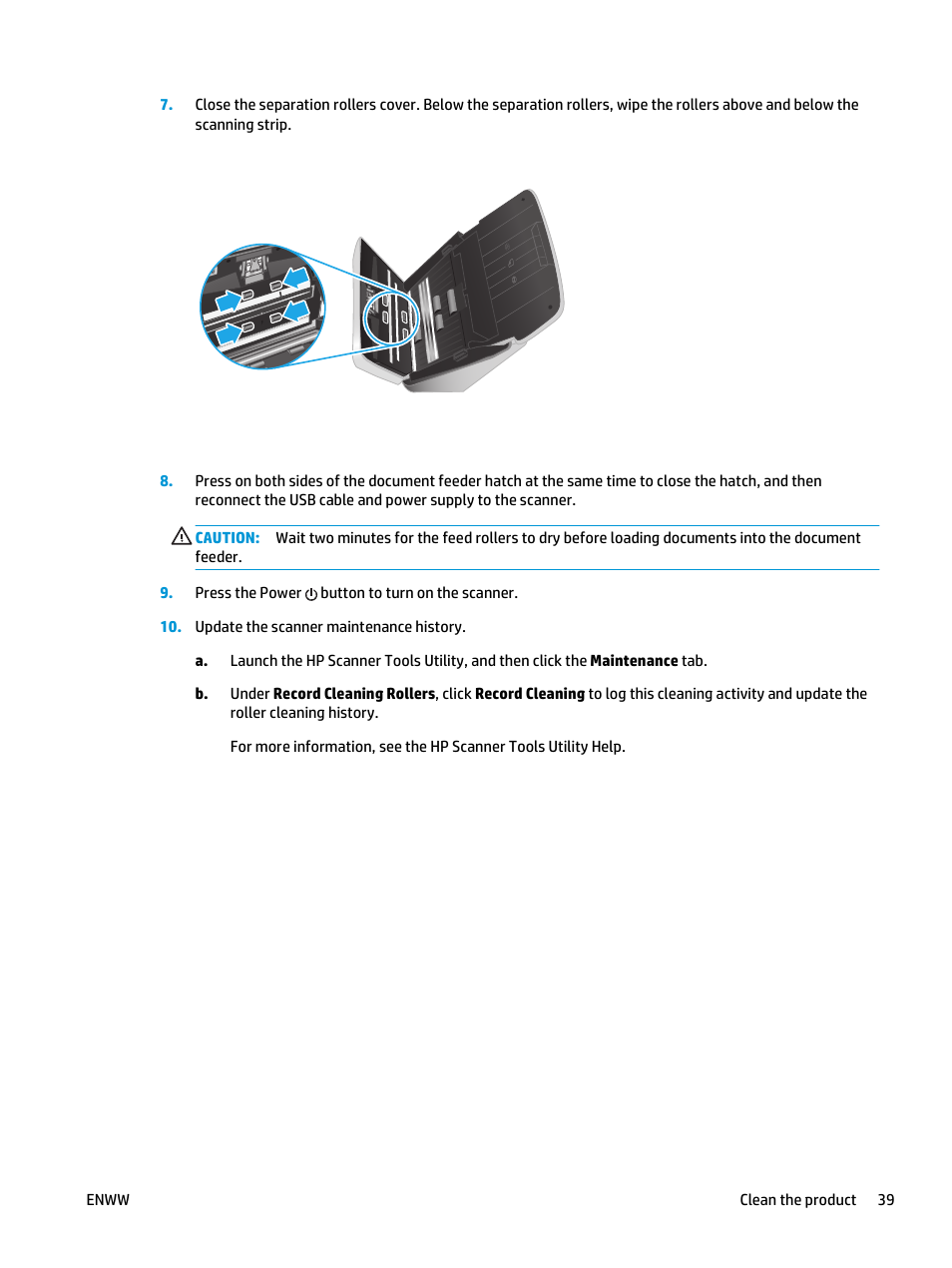 HP ScanJet Enterprise Flow 5000 s4 User Manual | Page 47 / 72