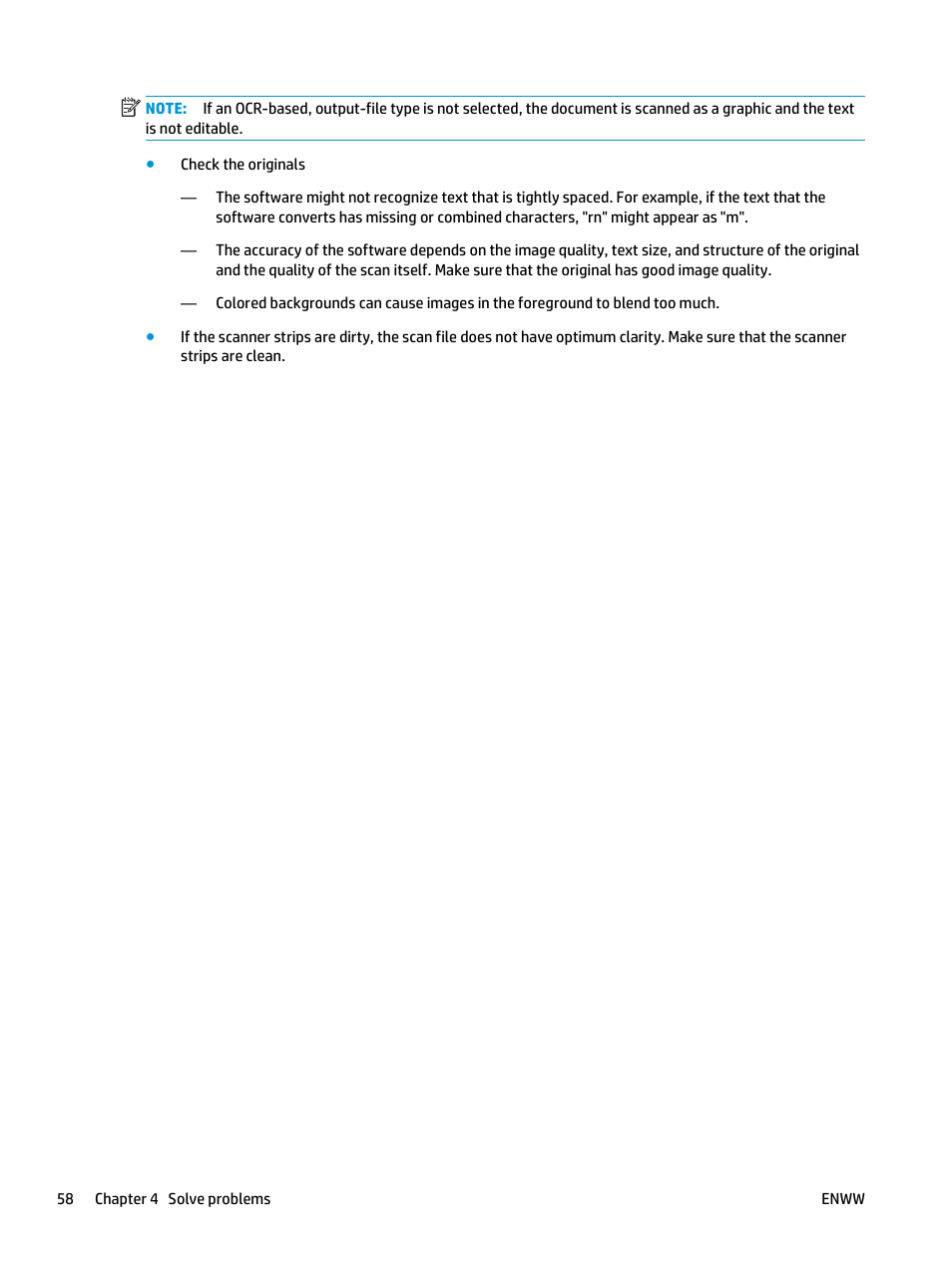 HP ScanJet Enterprise Flow 5000 s4 User Manual | Page 66 / 72