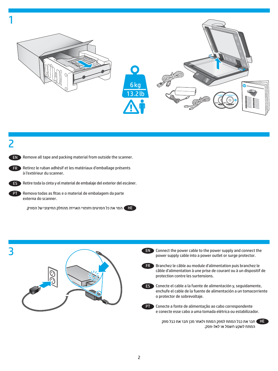 HP ScanJet Pro 4500 fn1 User Manual | Page 2 / 8