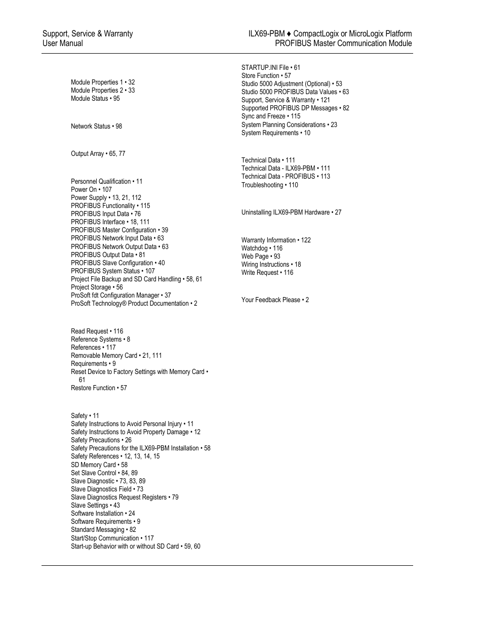 ProSoft Technology ILX69-PBM User Manual | Page 124 / 124