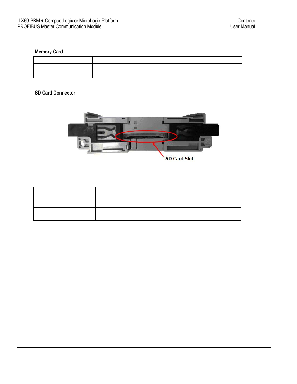 Removable memory card, Power supply | ProSoft Technology ILX69-PBM User Manual | Page 21 / 124