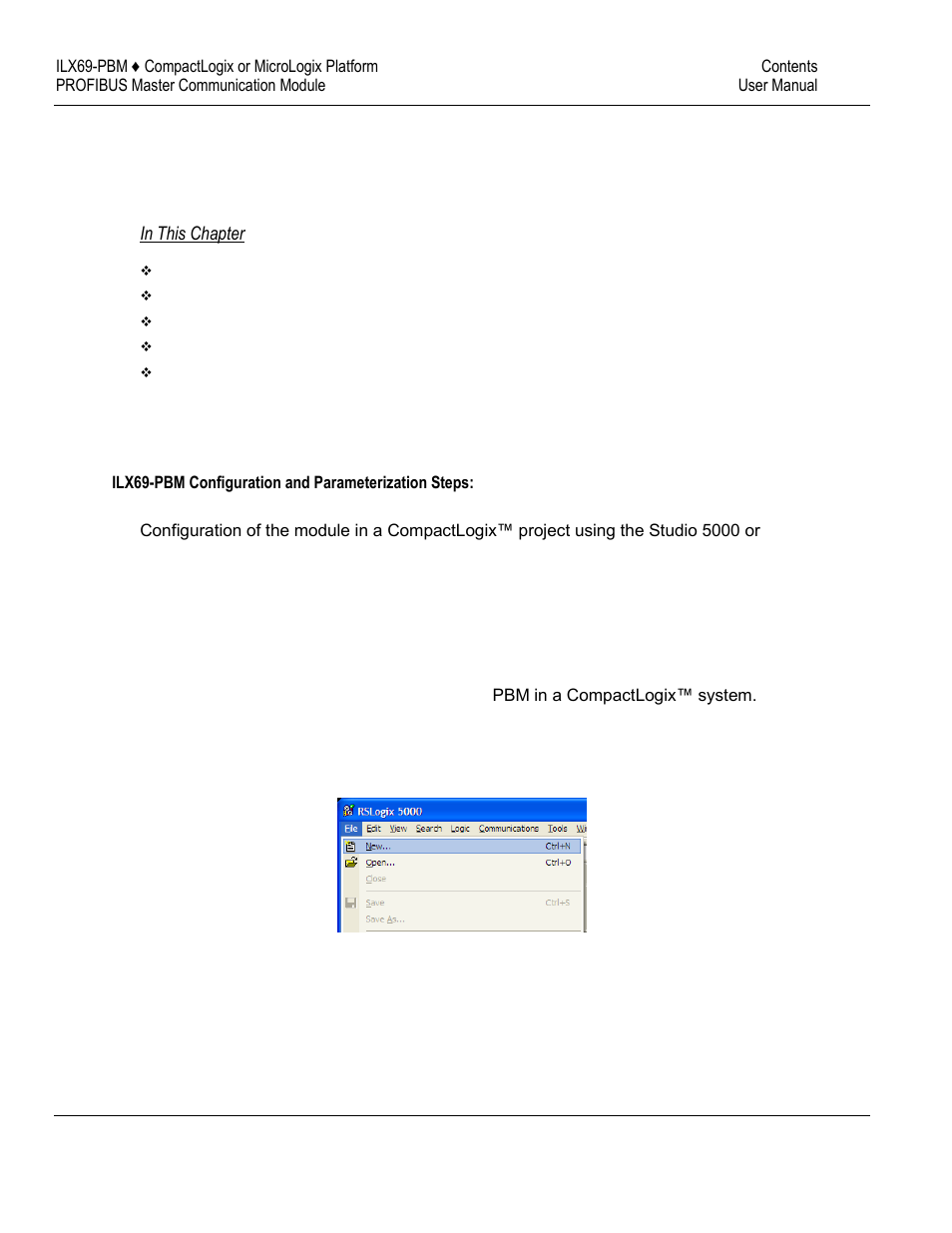 5configuration and start-up | ProSoft Technology ILX69-PBM User Manual | Page 29 / 124