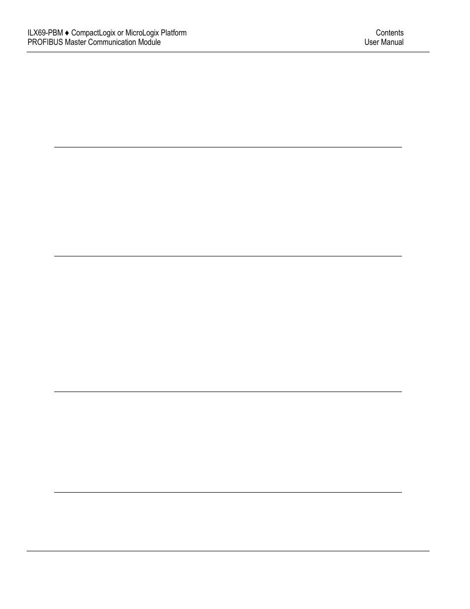ProSoft Technology ILX69-PBM User Manual | Page 3 / 124