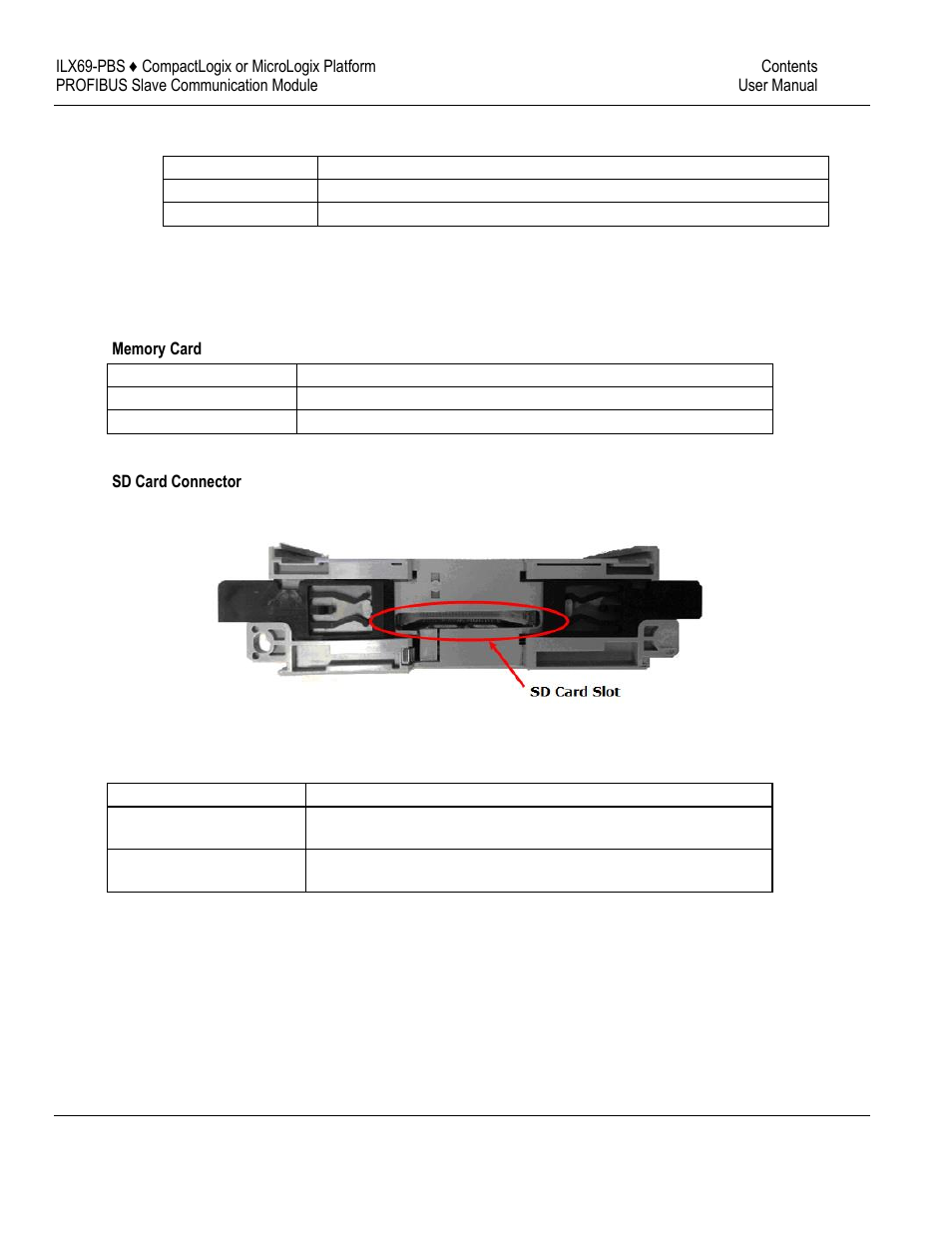 Removable memory card, Power supply | ProSoft Technology ILX69-PBS User Manual | Page 21 / 102