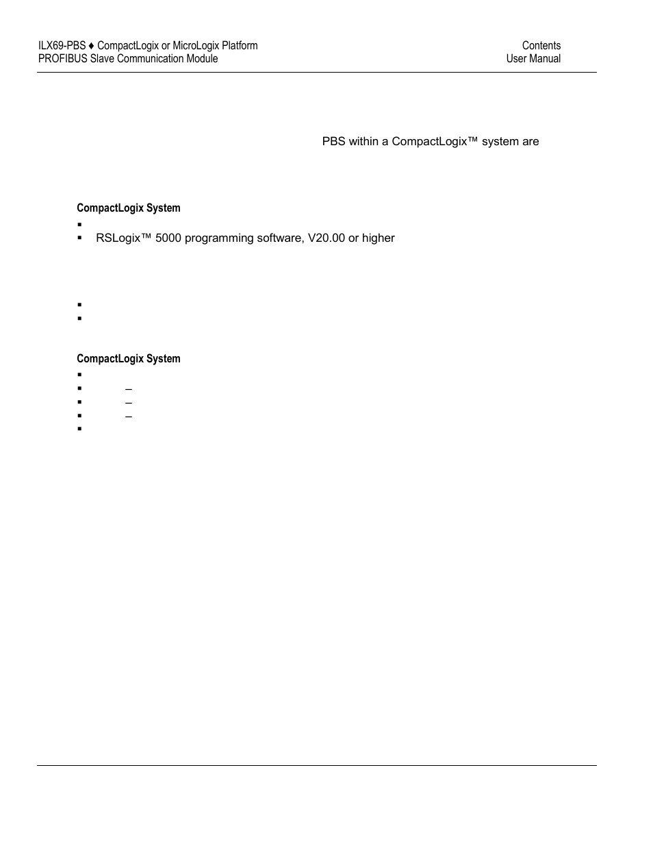 Requirements | ProSoft Technology ILX69-PBS User Manual | Page 9 / 102