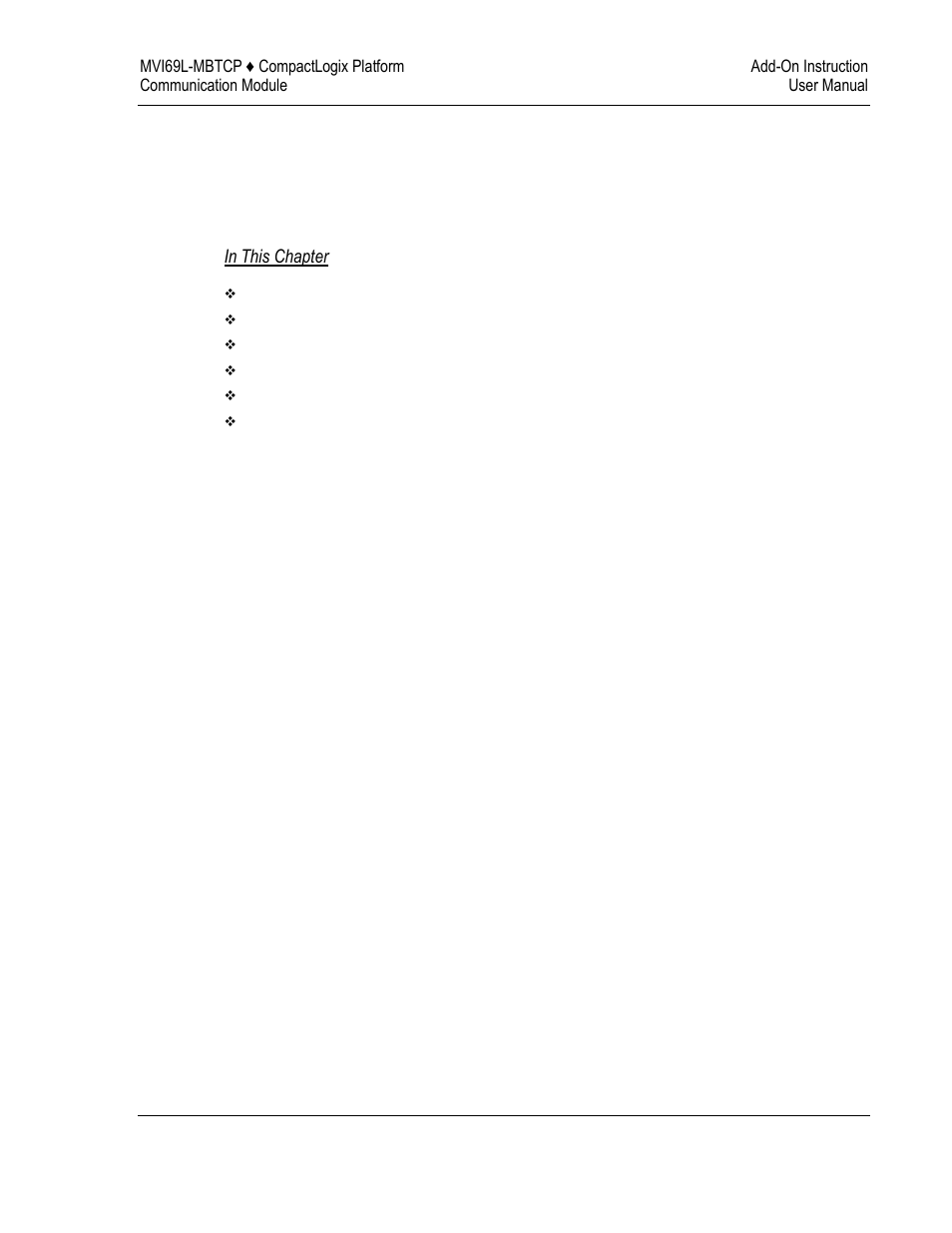 Add-on instruction, 2add-on instruction | ProSoft Technology MVI69L-MBTCP User Manual | Page 17 / 152