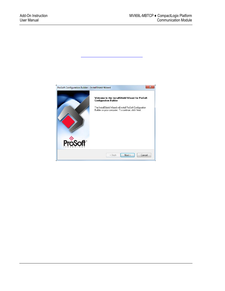 Installing prosoft configuration builder | ProSoft Technology MVI69L-MBTCP User Manual | Page 18 / 152