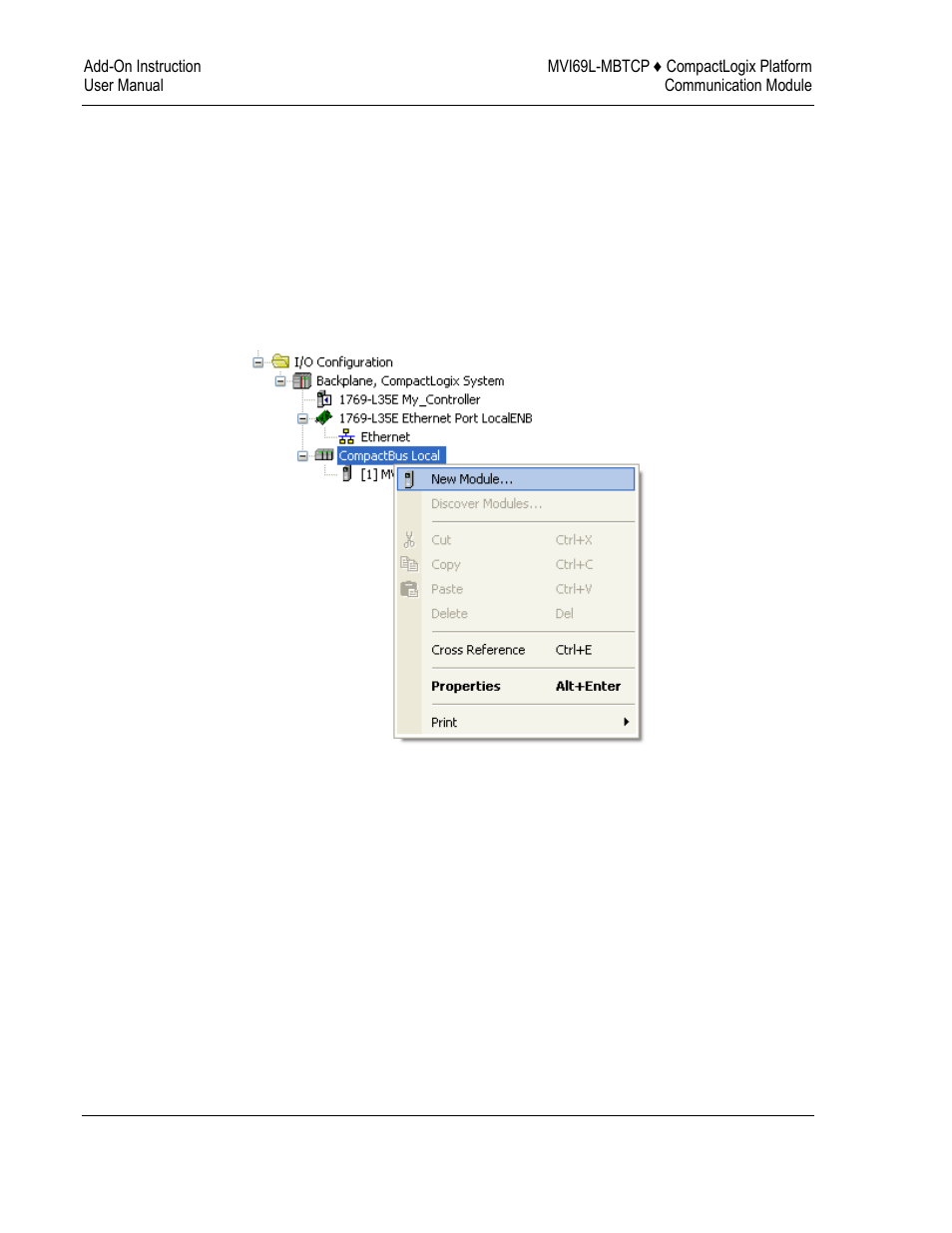 Adding a new module in rslogix 5000 | ProSoft Technology MVI69L-MBTCP User Manual | Page 38 / 152