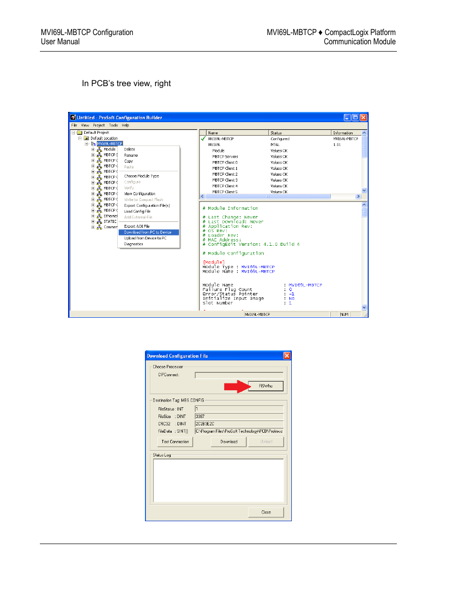 ProSoft Technology MVI69L-MBTCP User Manual | Page 60 / 152