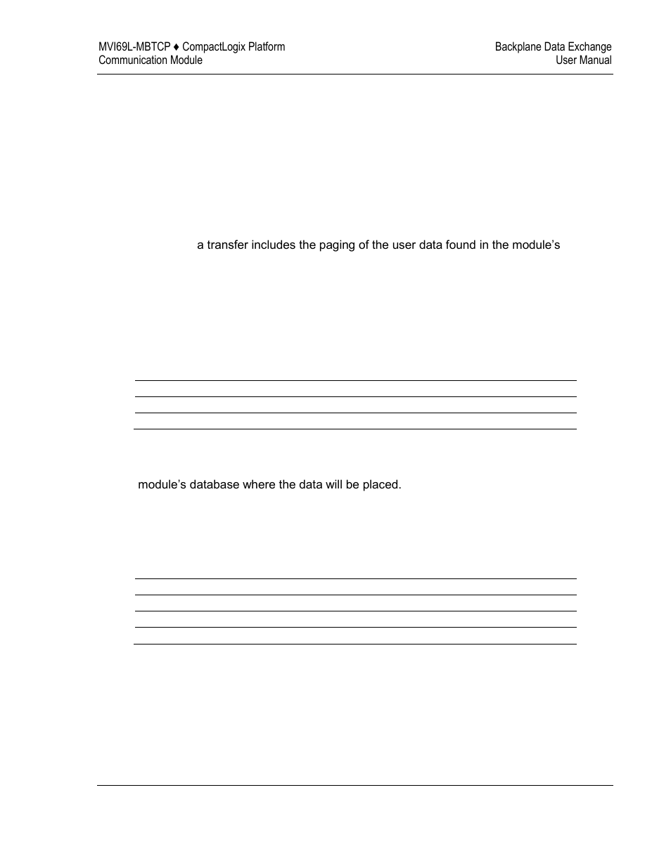 Normal data transfer | ProSoft Technology MVI69L-MBTCP User Manual | Page 69 / 152