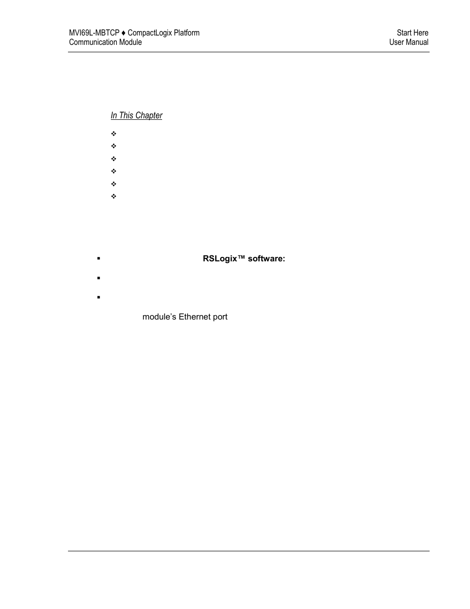 Start here, 1start here | ProSoft Technology MVI69L-MBTCP User Manual | Page 9 / 152
