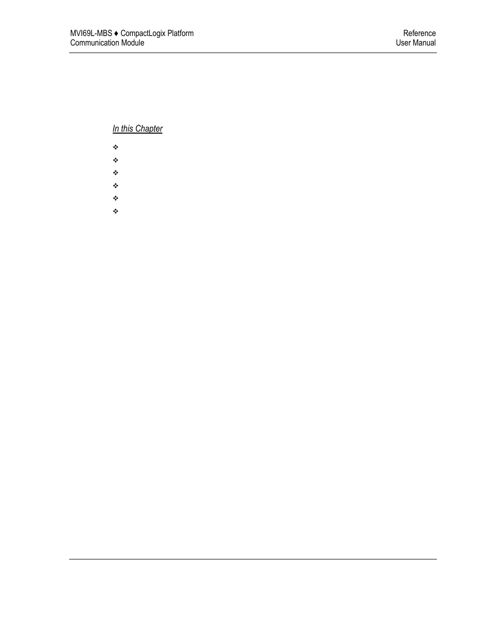 Reference, 7reference | ProSoft Technology MVI69L-MBS User Manual | Page 103 / 154