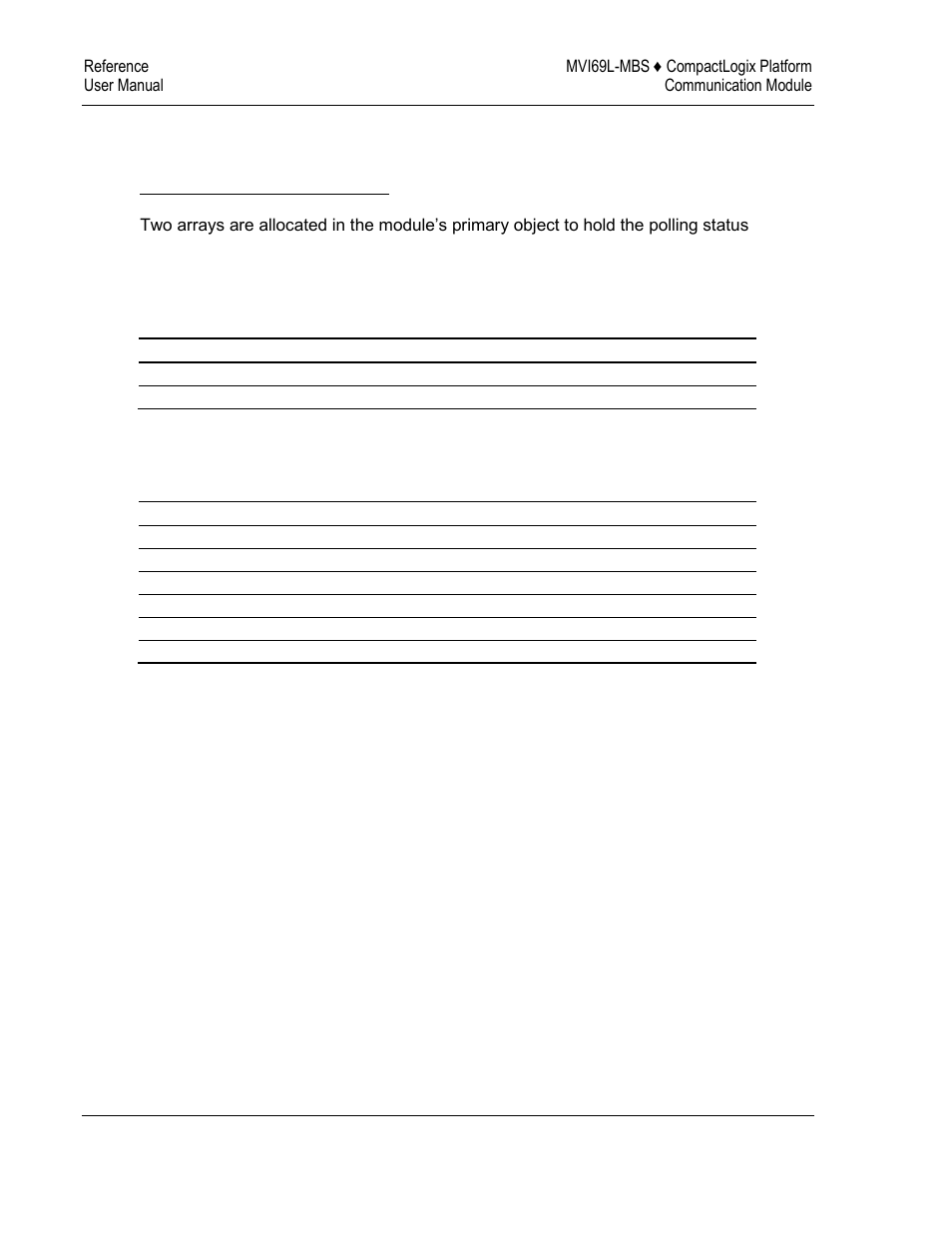 Slave polling status blocks | ProSoft Technology MVI69L-MBS User Manual | Page 126 / 154