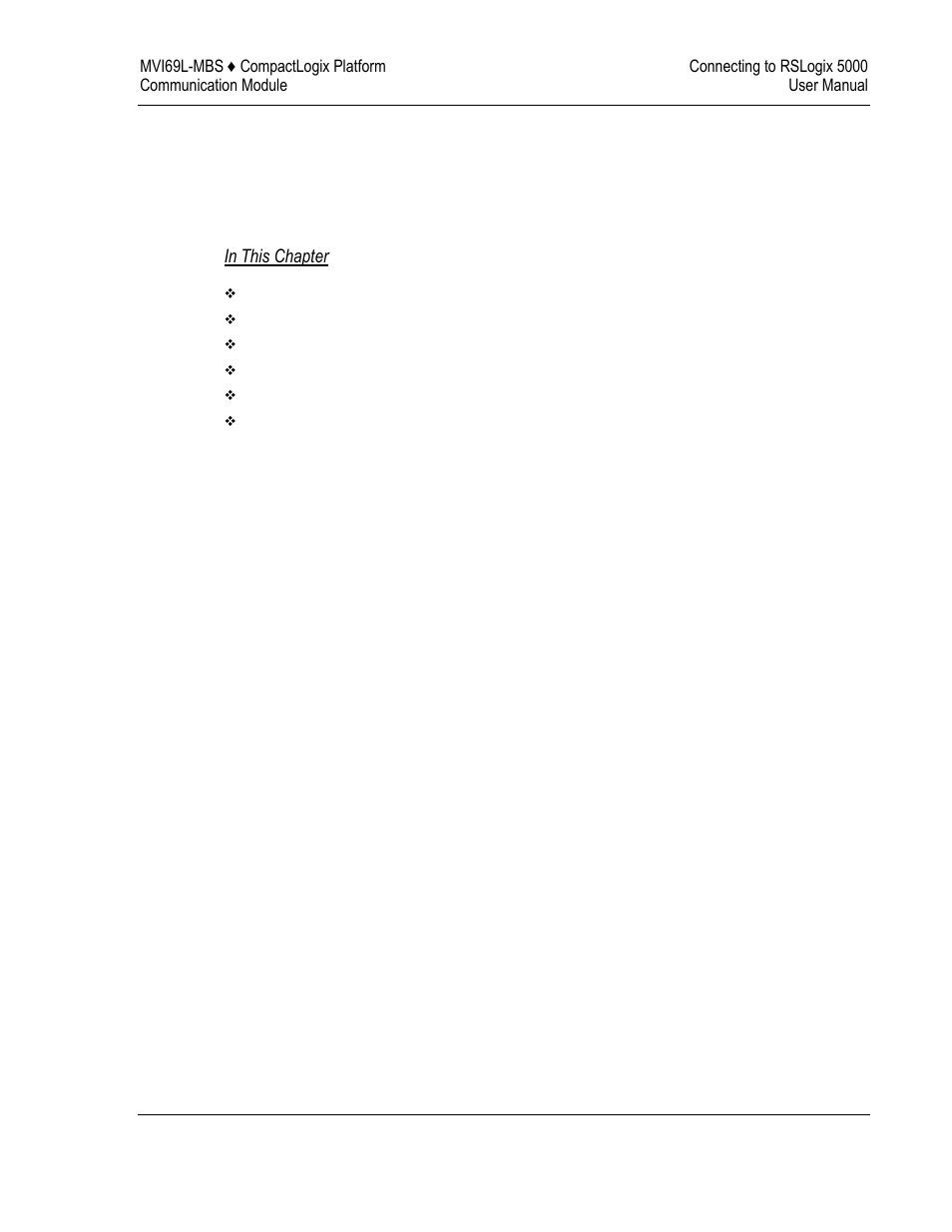 Connecting to rslogix 5000 | ProSoft Technology MVI69L-MBS User Manual | Page 19 / 154