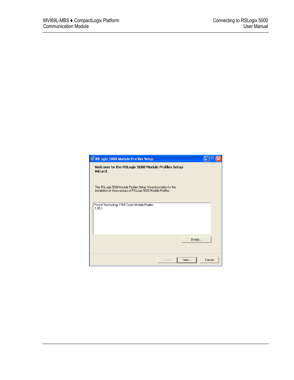 Creating the module in an rslogix 5000 project, Installing an add-on profile | ProSoft Technology MVI69L-MBS User Manual | Page 27 / 154