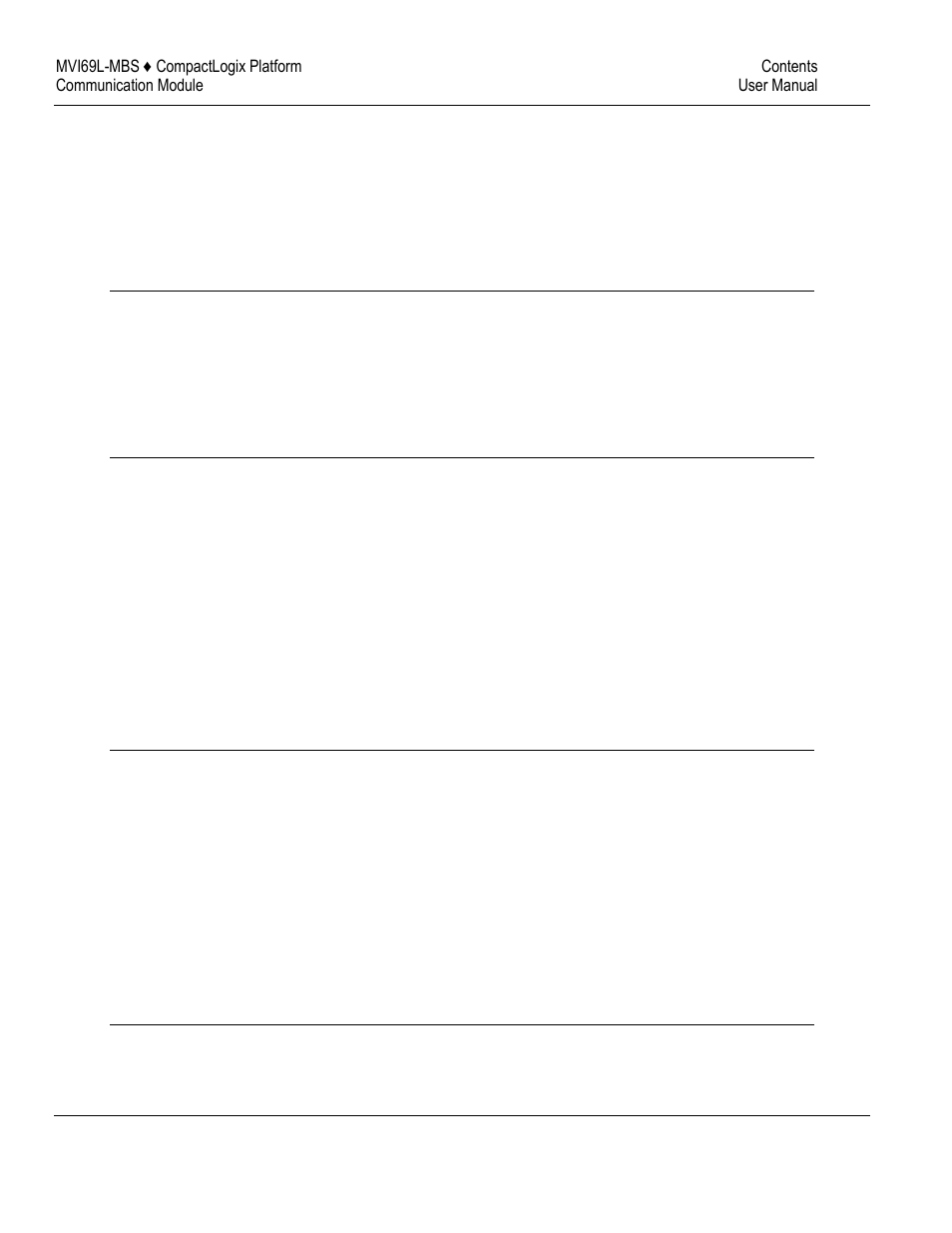 ProSoft Technology MVI69L-MBS User Manual | Page 5 / 154