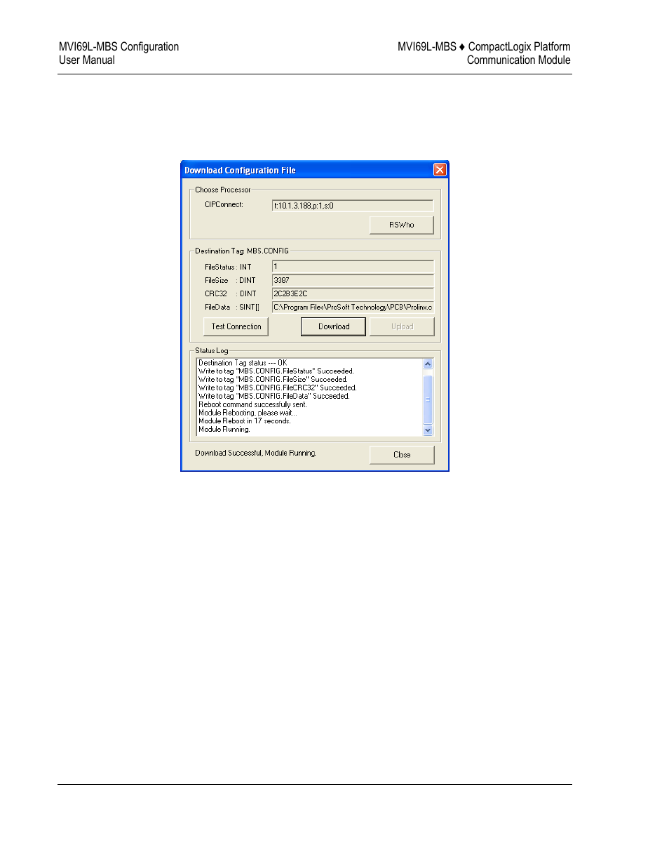 ProSoft Technology MVI69L-MBS User Manual | Page 62 / 154